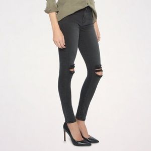Outland Harriet High Rise Black Distressed Jeans